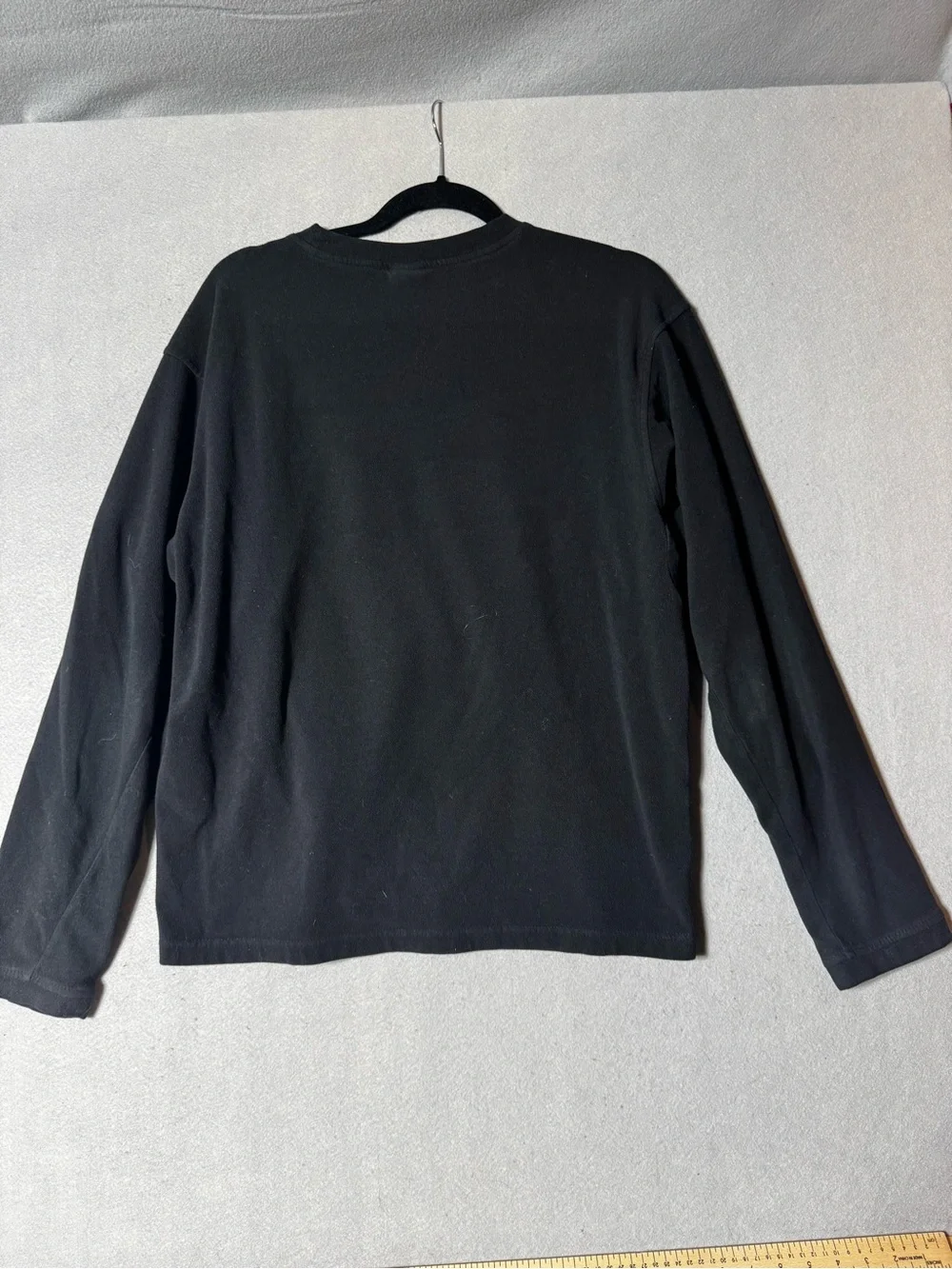 The North Face Black Long-Sleeve Fleece Crew Tee